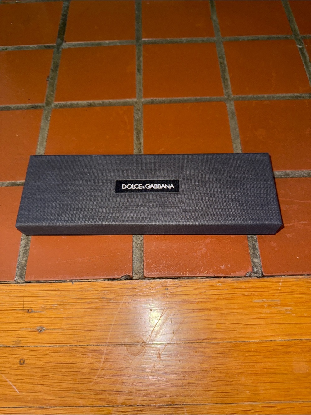 Dolce & Gabbana Black Textured Gift Box with Logo Plaque